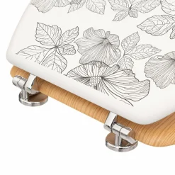 Accessoire Wc|5 Five Simply Smart Abattant WC Blackflora Blanc