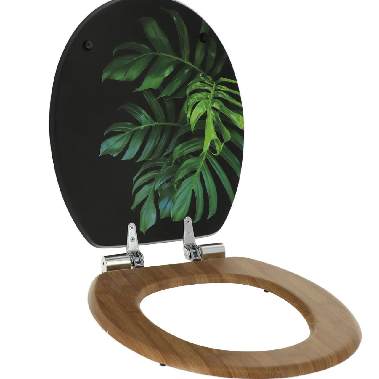 Accessoire Wc|TENDANCE Abattant WC frein de chute 18 pouces MDF Green Addict Vert
