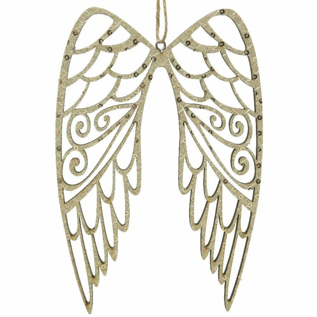 Décoration De Sapin|KAEMINGK Ailes d'ange à suspendre (H18 cm) Alia Or
