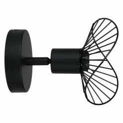 Applique|OSTARIA Applique murale métal (H17,5 cm) Capeline Noir