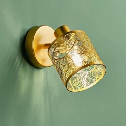 Applique|OSTARIA Applique murale métal (H10 cm) Calathea Dée Or