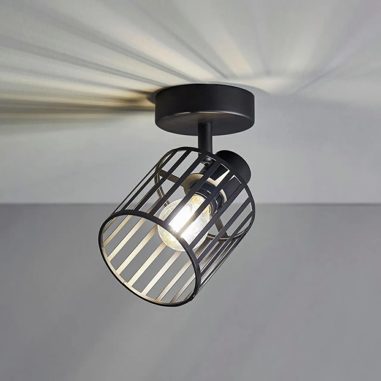 Applique|OSTARIA Applique murale métal industriel (H14 cm) Alma Noir