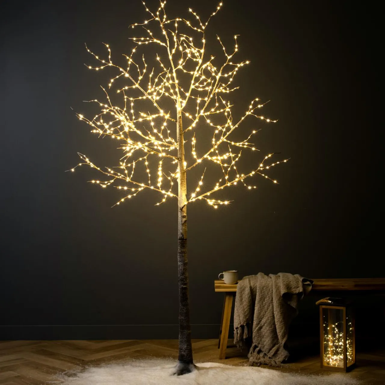 Arbre Lumineux|Arbre Lumineux|KAEMINGK Arbre lumineux 750 LED (H220 cm) Bouleau Blanc chaud