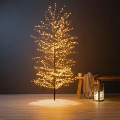 Arbre Lumineux|Arbre Lumineux|KAEMINGK Arbre lumineux 1755 LED (H175 cm) Christmas Luxe et blanc chaud Noir