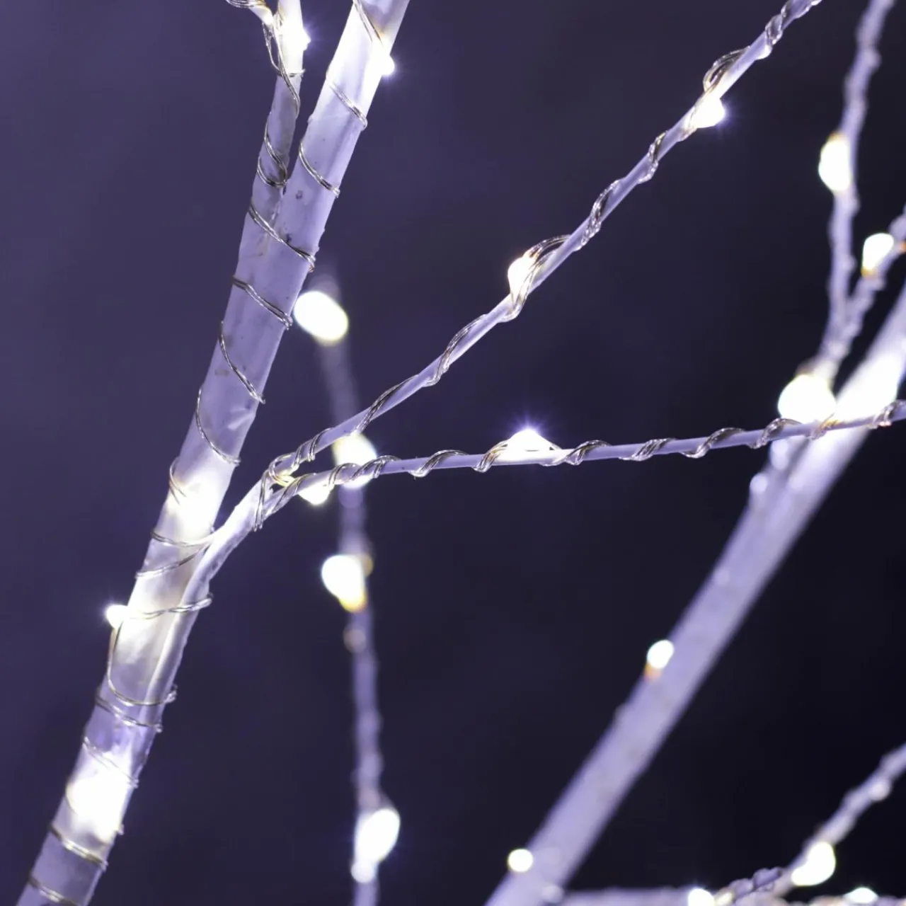 Arbre Lumineux|Arbre Lumineux|EMINZA Arbre lumineux 400 Micro LED (H150 cm) Bouleau Wills Blanc froid