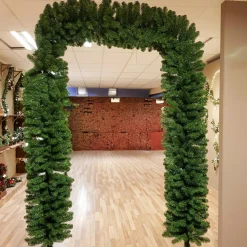 Sapin Grande Taille|Sapin Artificiel De Noël|EMINZA Arche décorative Géante (185 x H240 cm) Branches de sapins Sapin vert