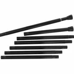 Accessoire Salle De Bain|Rideau De Douche|TENDANCE Barre de rideau de douche autobloquante (de 105 à 250 cm) Noir