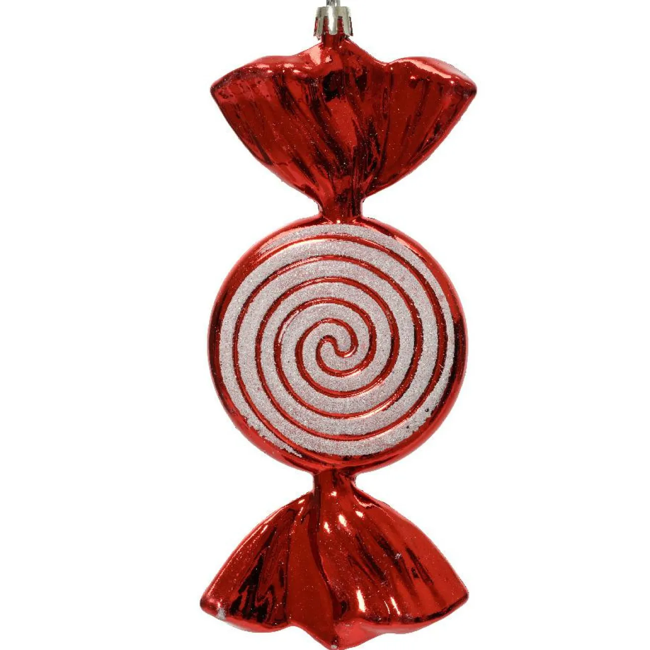 Décoration De Sapin|KAEMINGK Bonbon à suspendre (H18 cm) Hélice pailleté Rouge