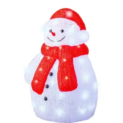 Père Noël, Animaux Et Personnage|Déco Et Objet Lumineux|EMINZA Bonhomme de neige lumineux 60 LED (H46 cm) Lenny Blanc froid