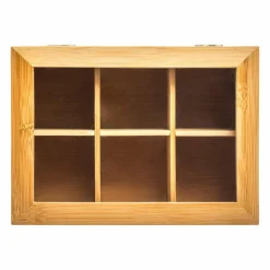 Rangement Et Organisateur|ATMOSPHERA Boîte à thé bambou (22 x 15 cm) Siao Naturel