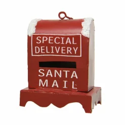 Décoration De Sapin|KAEMINGK Boîte aux lettres de Noël (H6 cm) Rouge