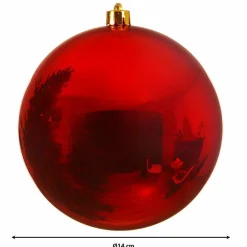 Boule Grand Format|Boule De Noël|KAEMINGK Boule de Noël (D140 mm) Alpine Rouge
