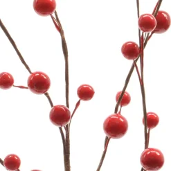 Branches Artificielles|KAEMINGK Branche décorative Noël (55 cm) Baies d'Hermione Rouge