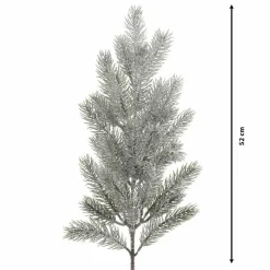 Branches Artificielles|KAEMINGK Branche de sapin (52 cm) Omorika Vert enneigé Sapin enneigé