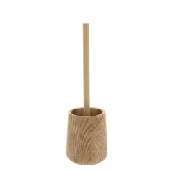 Accessoire Wc|TENDANCE Brosse WC effet bois Scandi Beige