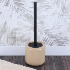 Accessoire Wc|TENDANCE Brosse WC grès laqué Season Color Beige
