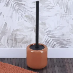 Accessoire Wc|TENDANCE Brosse WC grès laqué Season Color Ambre