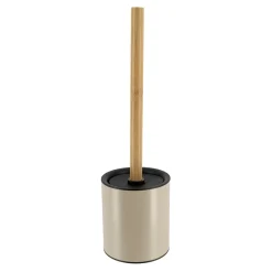 Accessoire Wc|TENDANCE Brosse WC métal Purebamboo Taupe