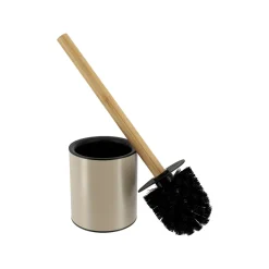 Accessoire Wc|TENDANCE Brosse WC métal Purebamboo Taupe