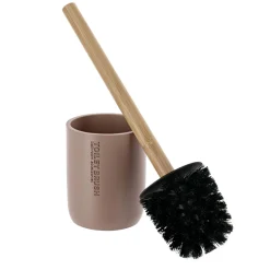 Accessoire Wc|TENDANCE Brosse WC polyrésine Purebamboo Cappuccino