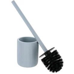 Accessoire Wc|TENDANCE Brosse WC Timeless Strié Bleu clair