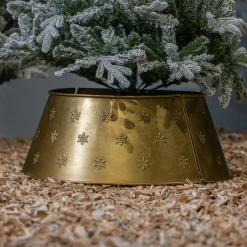 Cache Pied Sapin|KAEMINGK Cache pied de sapin métal (D70 cm) Antique Or