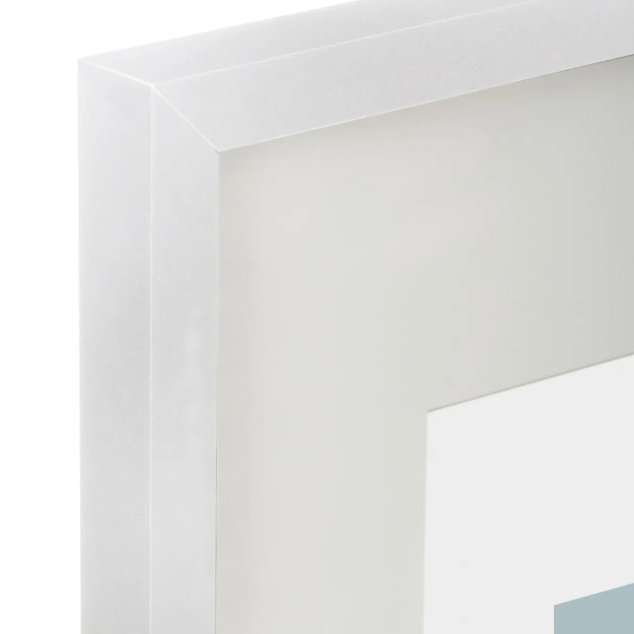 Toile, Cadre, Déco Murale|Atmosphera, cru017dateur d'intu017drieur Cadre bois à poser (13 x 18 cm) Manu Blanc