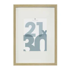 Toile, Cadre, Déco Murale|ATMOSPHERA Cadre photo (21 x 30 cm) Manu bois naturel Beige