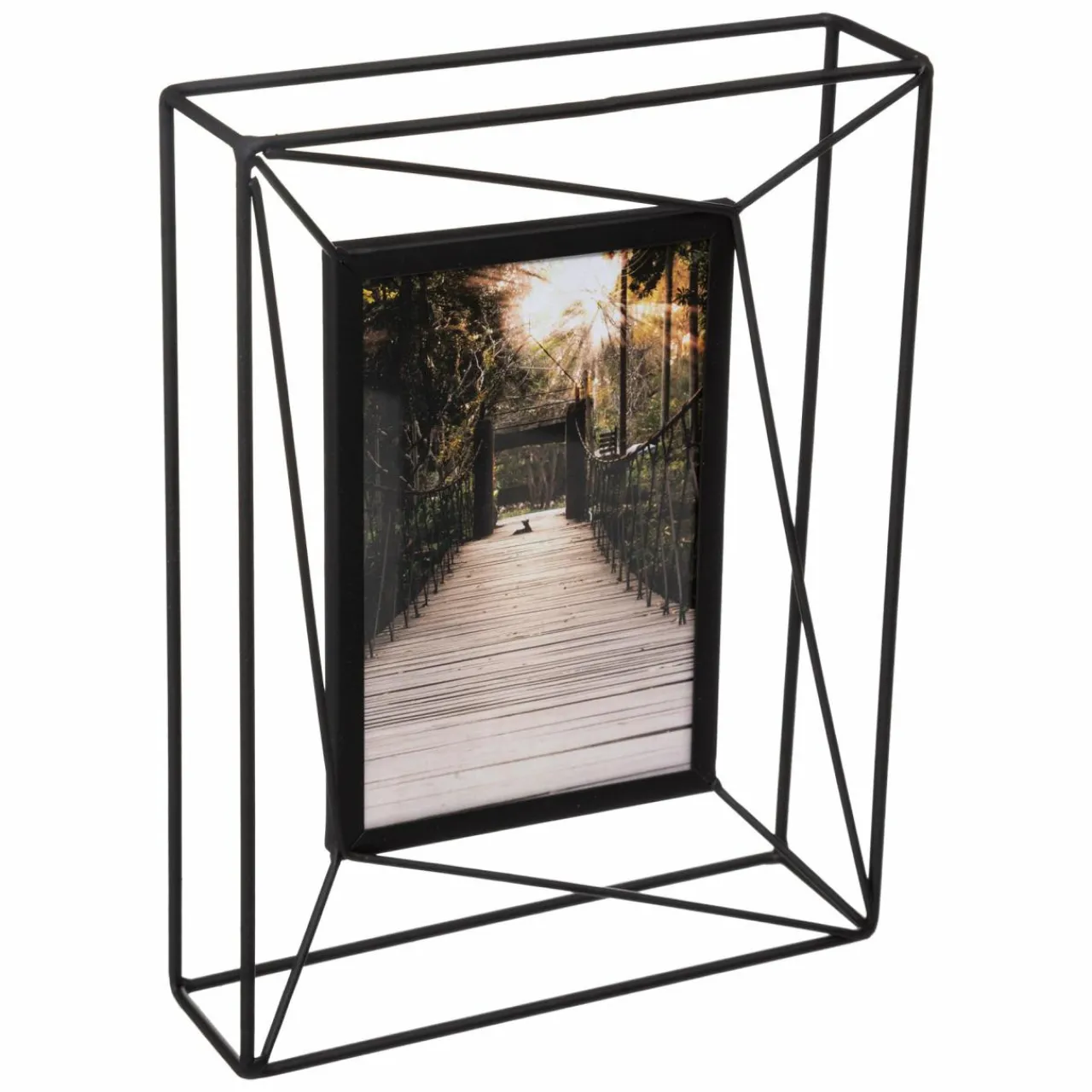 Toile, Cadre, Déco Murale|ATMOSPHERA Cadre photo en métal (10 x 15 cm) Filaire Noir