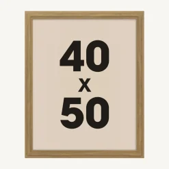 Toile, Cadre, Déco Murale|Atmosphera, cru017dateur d'intu017drieur Cadre photo mural bois (40 x 50 cm) Alix Marron