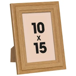 Toile, Cadre, Déco Murale|Atmosphera, cru017dateur d'intu017drieur Cadre photo mural bois (10 x 15 cm) Alix Marron