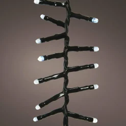 Guirlande Lumineuse|KAEMINGK Cascade lumineuse à piles 2 m 512 LED câble noir Durawise Blanc froid