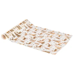 Nappe Et Chemin De Table|JJA Chemin de table (300 x 28 cm) Cerf et fêt Or
