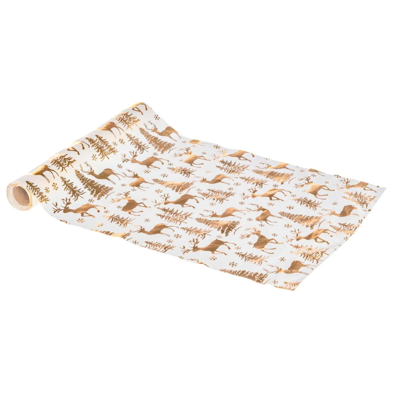 Nappe Et Chemin De Table|JJA Chemin de table (300 x 28 cm) Cerf et fêt Or