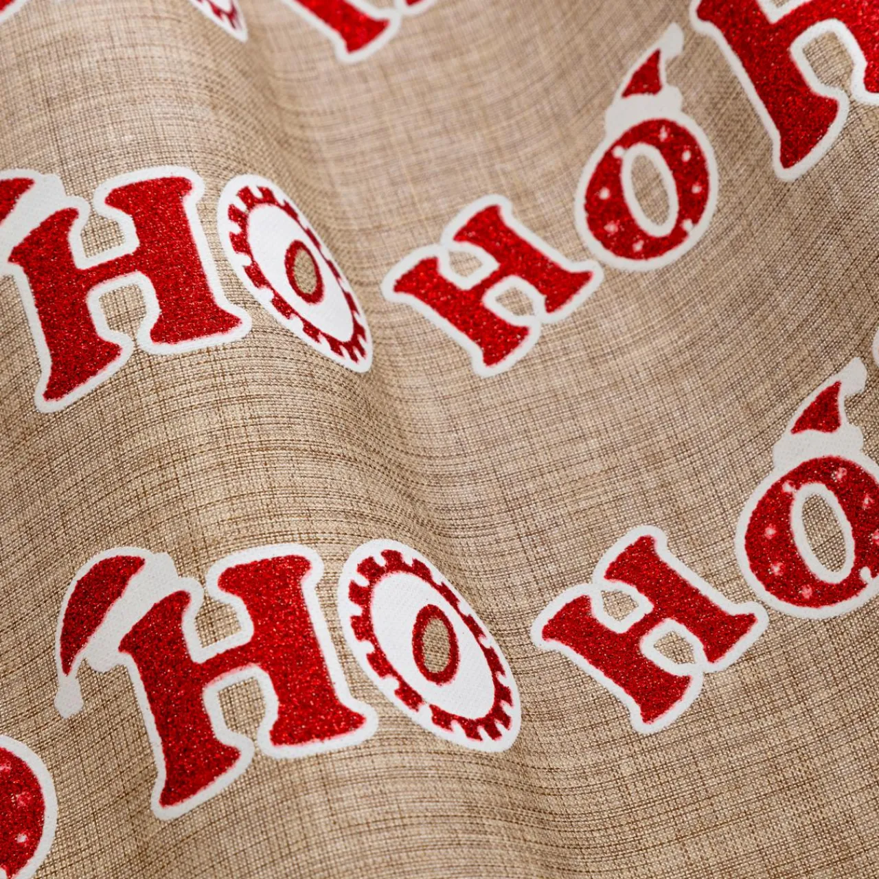 Nappe Et Chemin De Table|JJA Chemin de table en jute (300 x 28 cm) Hohoho et rouge Beige