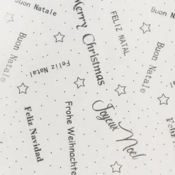 Nappe Et Chemin De Table|Feeric Lights & Christmas Chemin de table Noël (500 x 28 cm) Message et argent Blanc