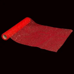 Nappe Et Chemin De Table|Feeric Lights & Christmas Chemin de table Noël (500 x 28 cm) Paillettes Rouge