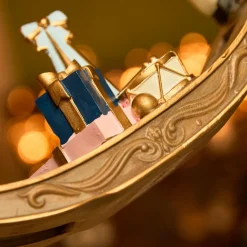 Déco Et Objet De Noël|KAEMINGK Cheval à Bascule (H20 cm) Fée et ourson de Noël Beige