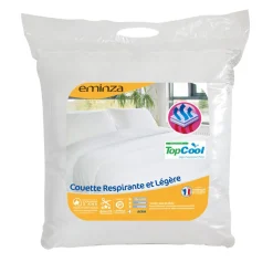 Couette, Oreiller, Traversin|EMINZA Couette (200 x 200 cm) Respirante et Légère he Blanc
