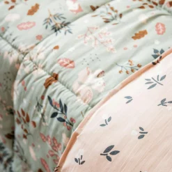 Linge De Lit Enfant|Linge De Lit Enfant|L'EFFET PAPILLON Couette imprimée enfant et sa taie d'oreiller (140 x 200 cm) Tamia Multicolore