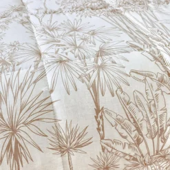 Couette, Oreiller, Traversin|EMINZA Couette imprimée et une taie d'oreiller en coton (140 x 200 cm) Lara Marron