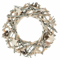 Couronne De Noël|Feeric Lights & Christmas Couronne de Noël branchage (D30 cm) Bois Naturel