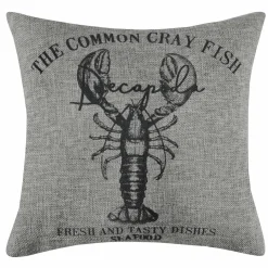 Coussin Et Housse|LOVELY CASA Coussin carré (40 cm) Gibraltar Taupe