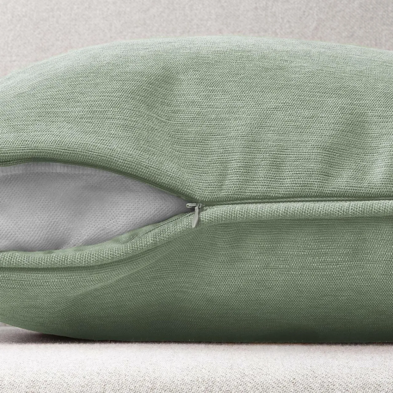 Coussin Et Housse|EMINZA Coussin carré (50 x 50 cm) Minuit Vert kaki