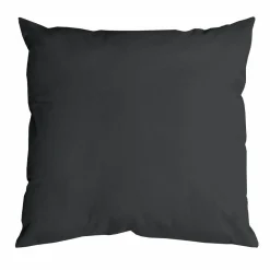 Coussin Et Housse|LOVELY CASA Coussin carré (60 x 60 cm) Nelson Anthracite