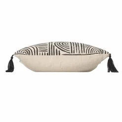 Coussin Et Housse|DOUCEUR D'INTERIEUR Coussin carré (45 x 45 cm) Pandore Noir