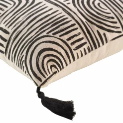 Coussin Et Housse|DOUCEUR D'INTERIEUR Coussin carré (45 x 45 cm) Pandore Noir