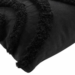 Coussin Et Housse|DOUCEUR D'INTERIEUR Coussin carré (40 x 40 cm) Zita Noir