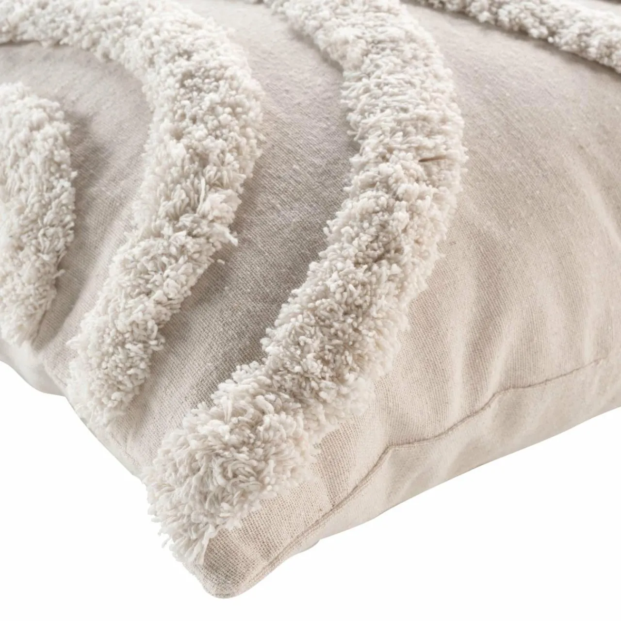 Coussin Et Housse|DOUCEUR D'INTERIEUR Coussin carré (40 x 40 cm) Zita Beige