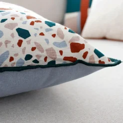 Coussin Et Housse|ENJOY HOME Coussin carré coton (40 cm) Terrazzo Multicolore